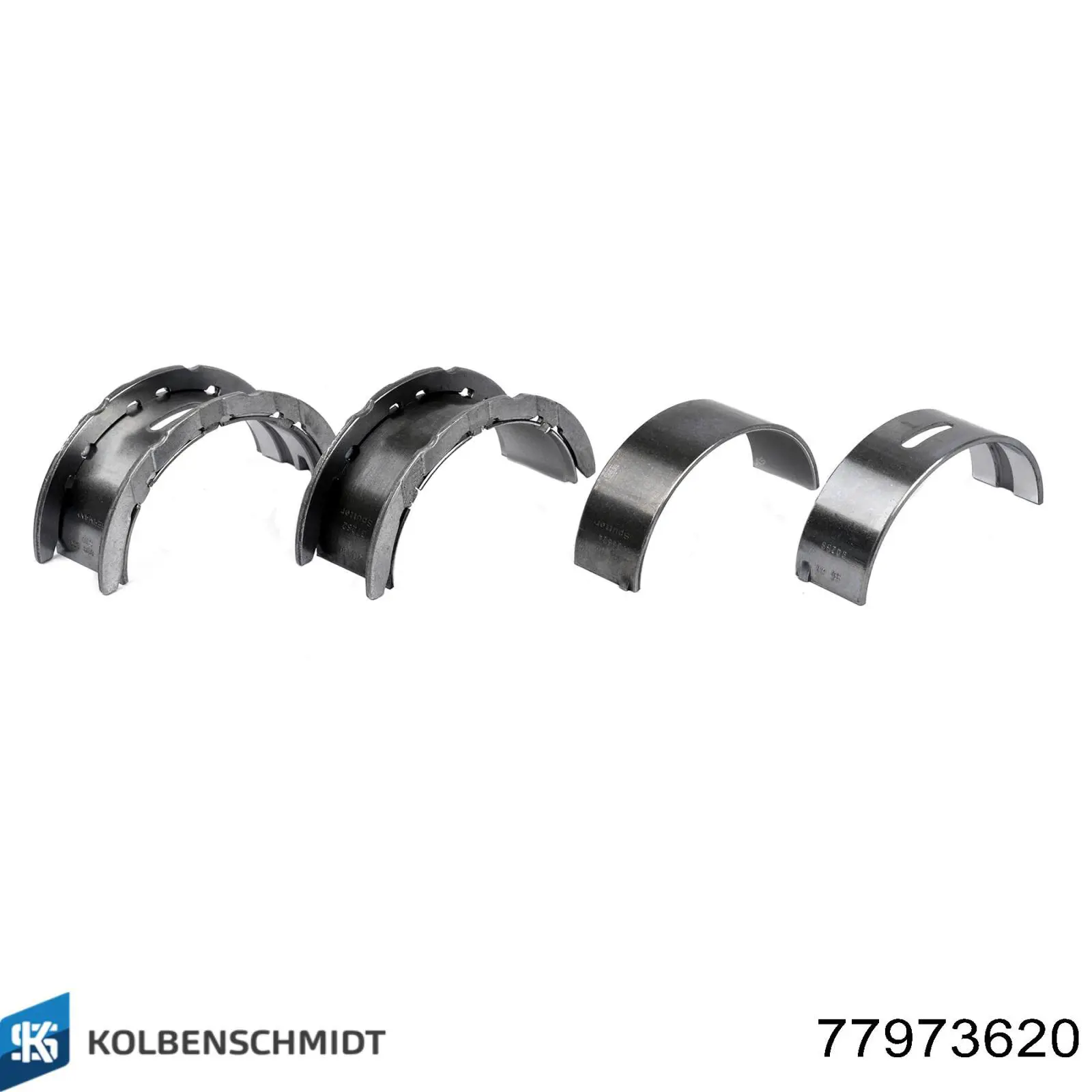 Купить 77973620 Kolbenschmidt Вкладыши коленвала коренные, комплект, 2-й ремонт (+0,50)