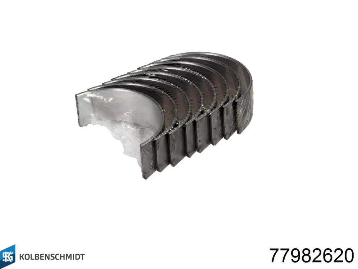 77982620 Kolbenschmidt Вкладыши коленвала шатунные комплект 2-й ремонт