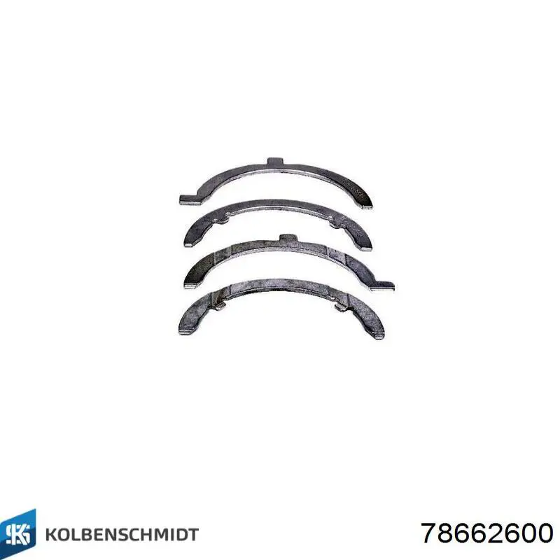 Полукольцо упорное (разбега) коленвала, STD, комплект Mercedes A6010300062