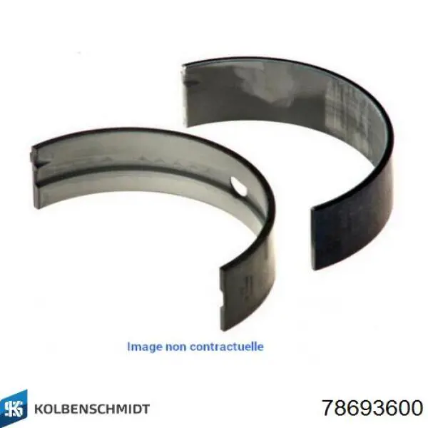 Вкладыши коленвала коренные, стандарт (STD) Kolbenschmidt 78693600 цена, от 17.65 USD