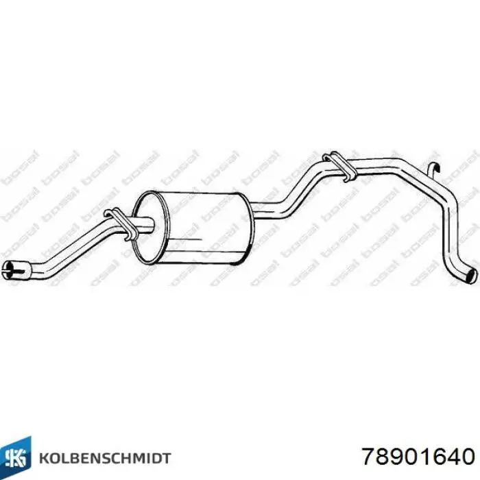 Купить 78901640 Kolbenschmidt Вкладыши коленвала коренные, комплект, 4-й ремонт (+1,00)