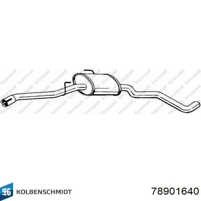 78901640 Kolbenschmidt Подшипник коленвала, коренной, комплект, 4-й ремонт (+1,00)