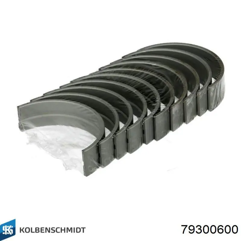 79300600 Kolbenschmidt Полукольцо упорное (разбега) коленвала, STD, комплект