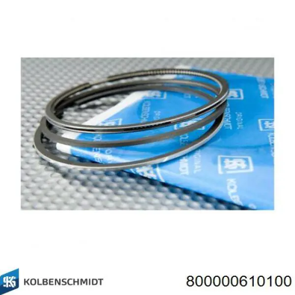 Кольца поршневые на 1 цилиндр, 4-й ремонт (+1,00) Kolbenschmidt 800000610100