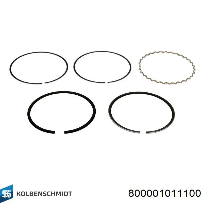 Кільця поршневі на 1 циліндр, 4-й ремонт (+1,00) 800001011100 Kolbenschmidt