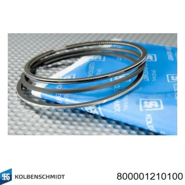 Кольца поршневые на 1 цилиндр, 4-й ремонт (+1,00) Kolbenschmidt 800001210100