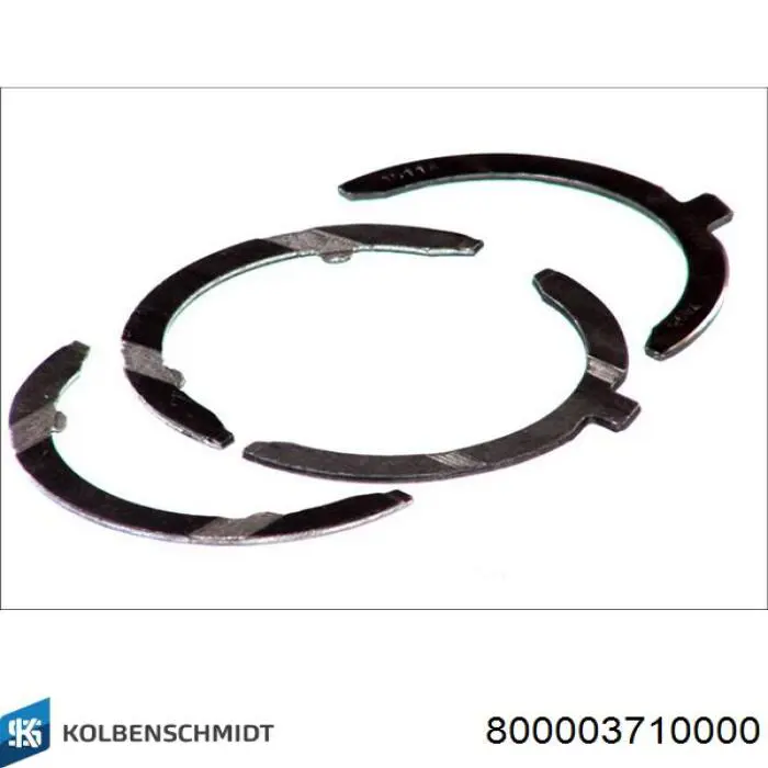 800003710000 Kolbenschmidt Поршневые кольца на 1 цилиндр, STD