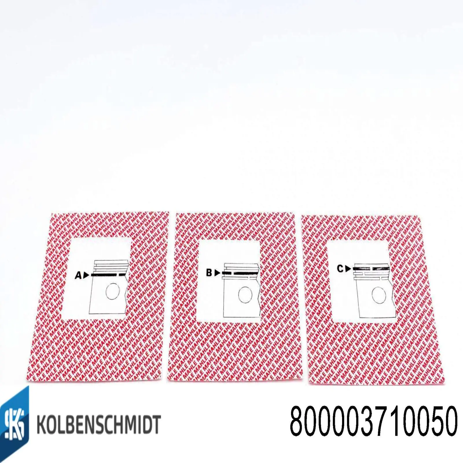 Купить 800003710050 Kolbenschmidt Комплект поршневых колец на 1 цилиндр, 2-й ремонт (+0,50)