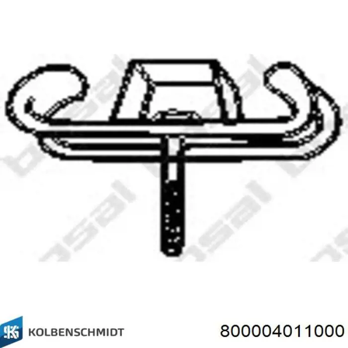 800004011000 Kolbenschmidt Комплект поршневых колец, STD
