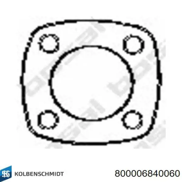 Комплект поршневых колец на двигатель, 2-й ремонт (+0,50) 800006840060 KOLBENSCHMIDT