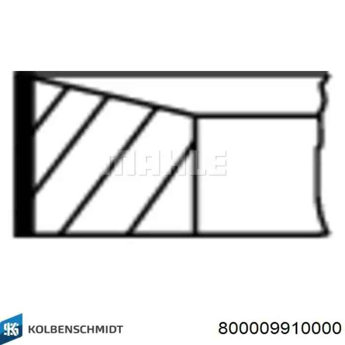 Купить 800009910000 Kolbenschmidt Комплект поршневых колец на 1 цилиндр, стандарт