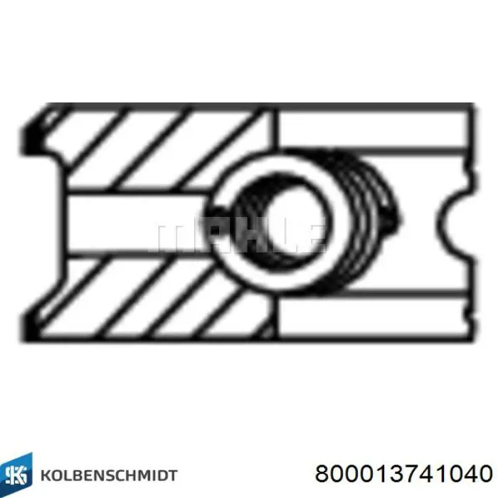 K41056040 Prima Комплект поршневых колец на двигатель, 2-й ремонт (+0,50)
