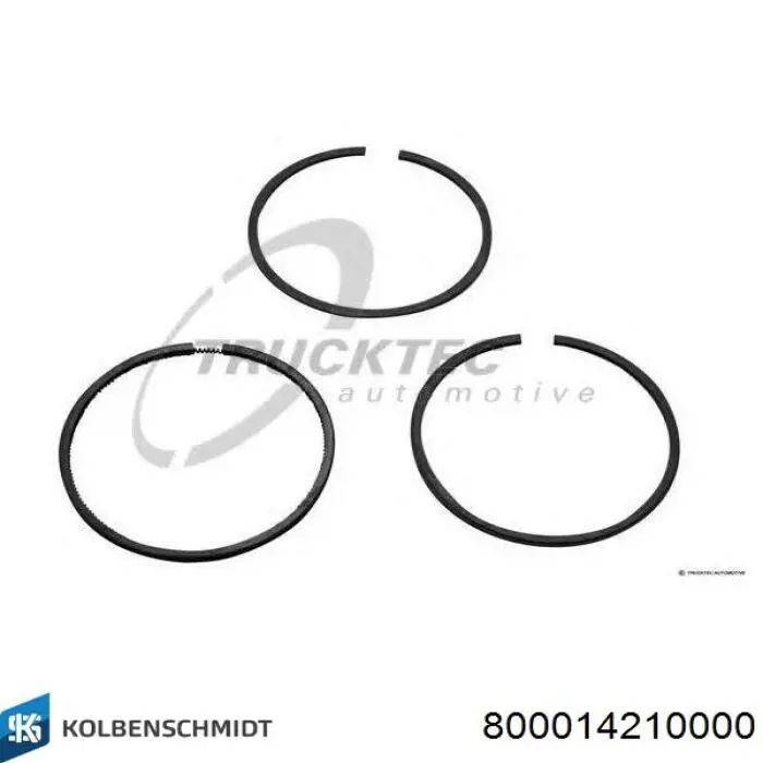 Кольца поршневые компрессора на 1 цилиндр, STD Kolbenschmidt 800014210000