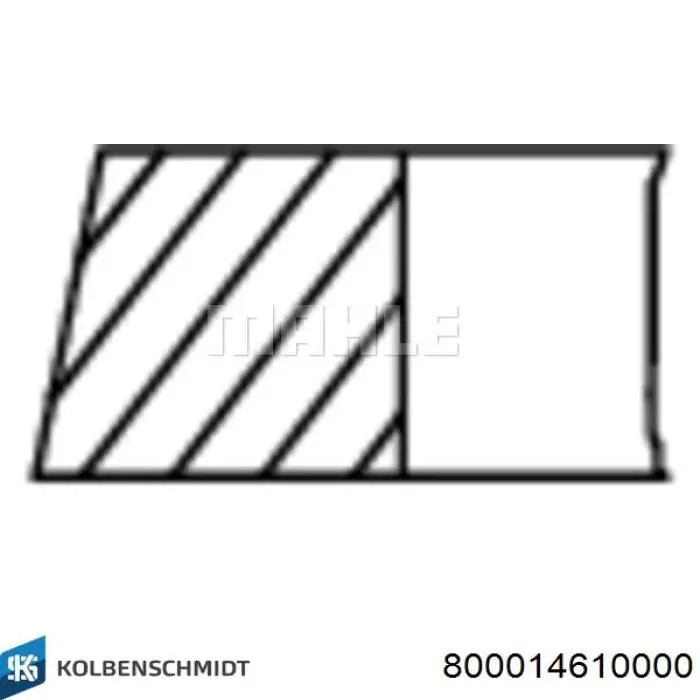 ENT044015STD Engitech Поршневые кольца на 1 цилиндр, STD