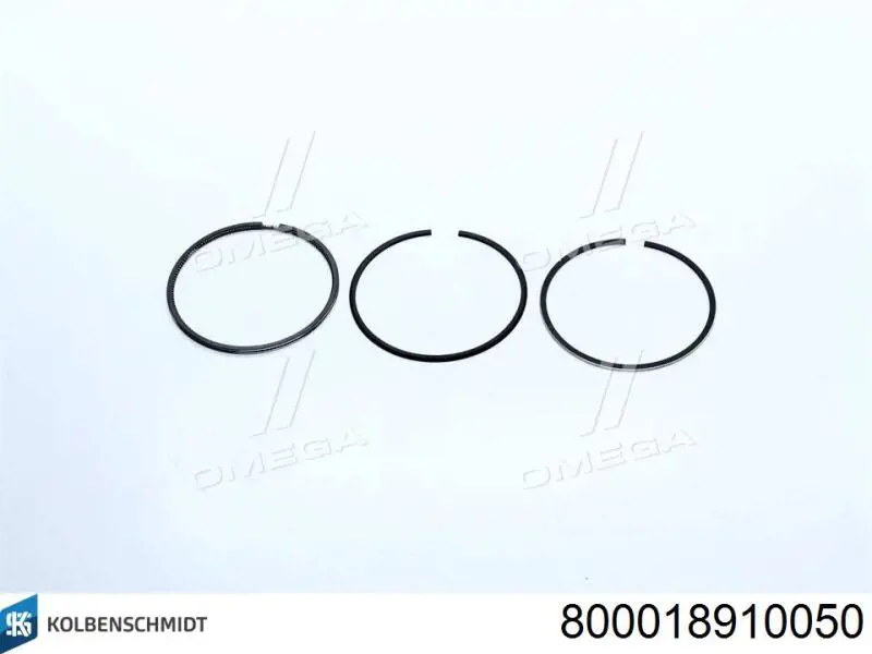 0020302124 Mercedes кольца поршневые на 1 цилиндр, 2-й ремонт (+0,50)