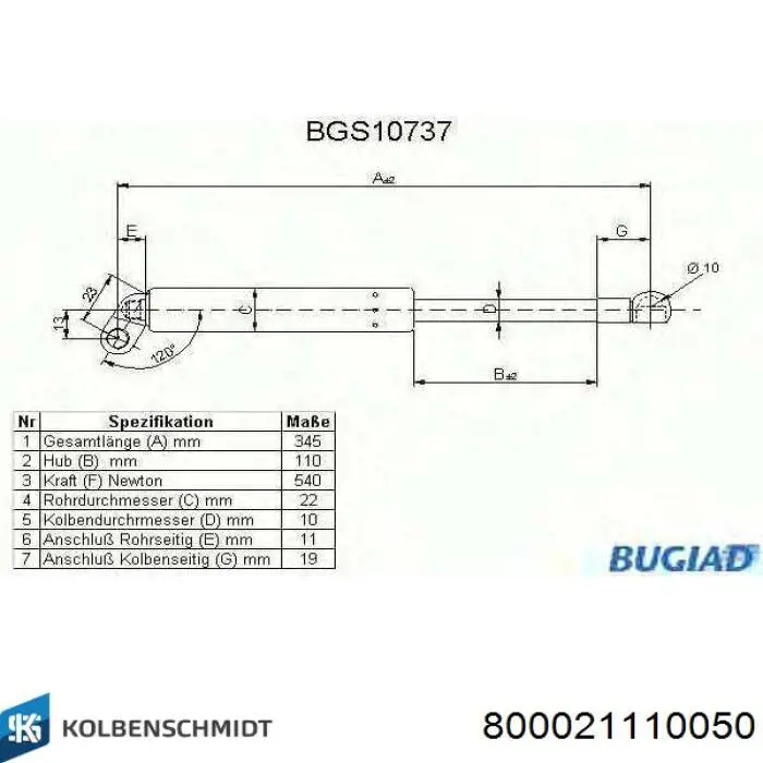 Купить 800021110050 Kolbenschmidt Комплект поршневых колец на 1 цилиндр, 2-й ремонт (+0,50)