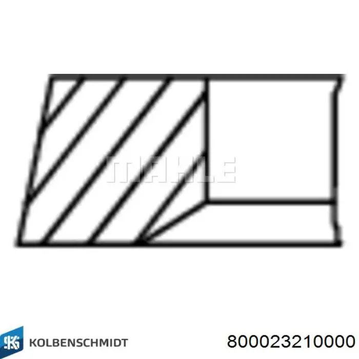 FR10382900 Freccia Поршневые кольца на 1 цилиндр, STD