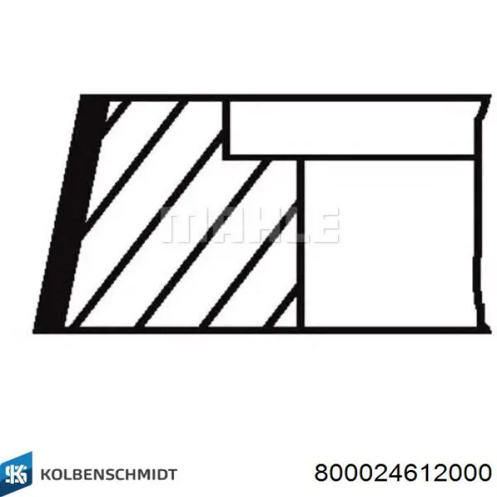 Комплект поршневых колец на 1 цилиндр, стандарт R34160V1STD AE