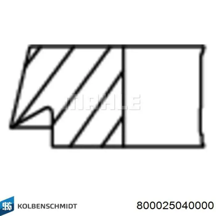 Купить 800025040000 Kolbenschmidt Стандартные поршневые кольца в комплекте