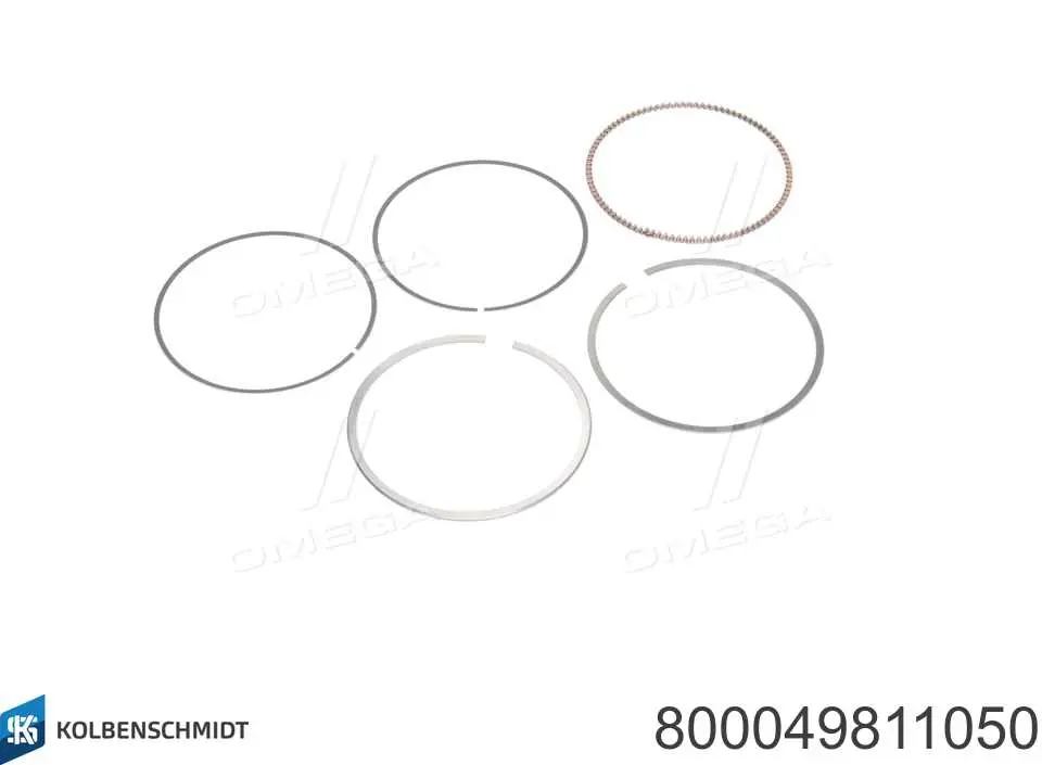 800049811050 Kolbenschmidt кольца поршневые на 1 цилиндр, 2-й ремонт (+0,50)