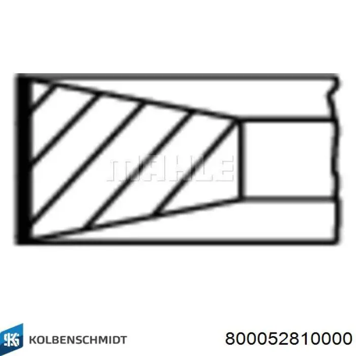 Купить 800056810000 Kolbenschmidt Комплект поршневых колец на 1 цилиндр, стандарт