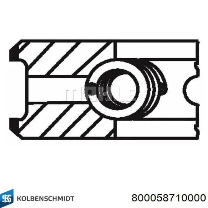 Купить 800058710000 Kolbenschmidt Комплект поршневых колец на 1 цилиндр, стандарт