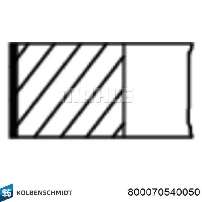 Кольца поршневые комплект на мотор, 2-й ремонт (+0,50) Kolbenschmidt 800070540050 цена, от 69.66 USD
