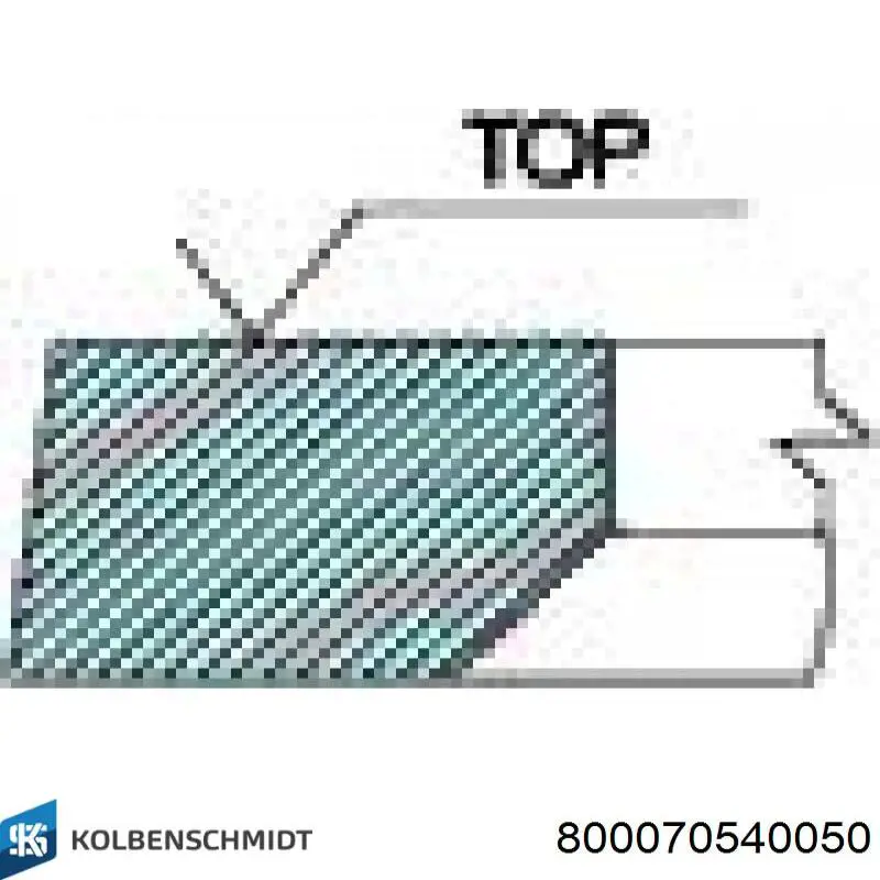 Купить 800070540050 Kolbenschmidt Кольца поршневые комплект на мотор, 2-й ремонт (+0,50)