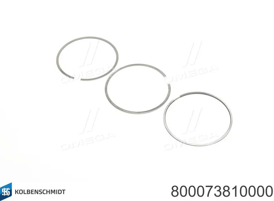 800073810000 Kolbenschmidt кольца поршневые на 1 цилиндр, std.