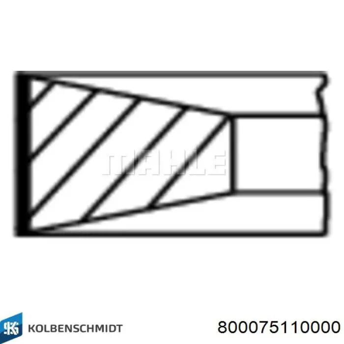 Кольца поршневые STD на 1 цилиндр Kolbenschmidt 800075110000 цена, от 36.03 USD