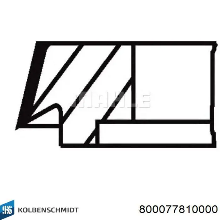 Кольца поршневые STD на 1 цилиндр Kolbenschmidt 800077810000 цена, от 41.78 USD