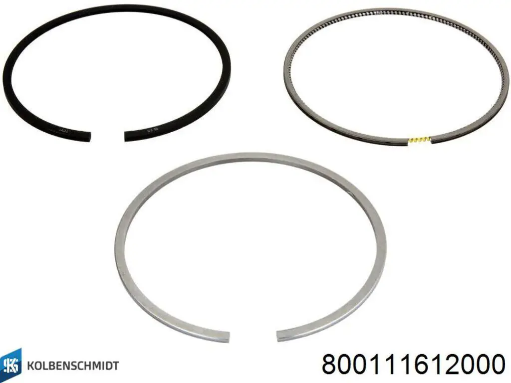 800111612000 Kolbenschmidt anéis do pistão para 1 cilindro, std.