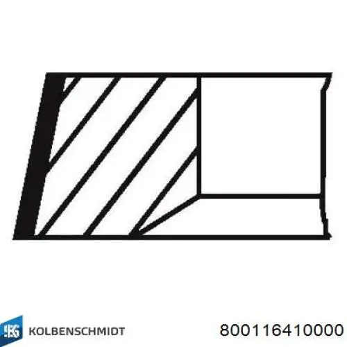 Кольца поршневые STD на 1 цилиндр Kolbenschmidt 800116410000 цена, от 37.39 USD