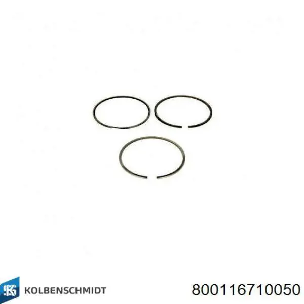 800116710050 Kolbenschmidt кольца поршневые на 1 цилиндр, 2-й ремонт (+0,50)