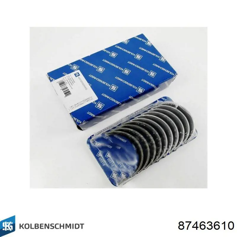 Вкладыши коленвала, шатунные, комплект, 1-й ремонт (+0,25) Kolbenschmidt 87463610 цена, от 17.80 USD