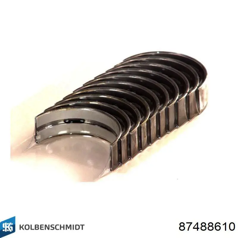 Вкладыши коленвала, коренные, комплект, 1-й ремонт (+0,25) Kolbenschmidt 87488610 цена, от 32.82 USD