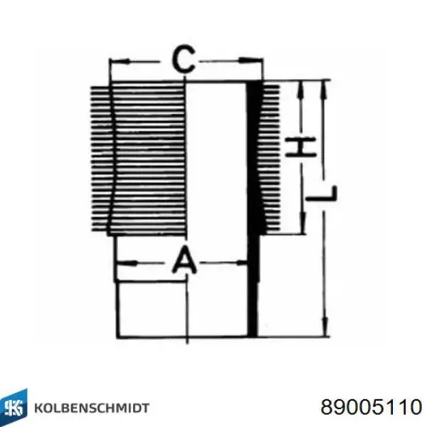 Гильза поршневая Kolbenschmidt 89005110 цена, от 96.88 USD