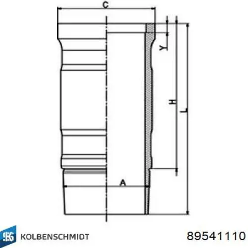 Гильза поршневая Kolbenschmidt 89541110 цена, от 86.39 USD