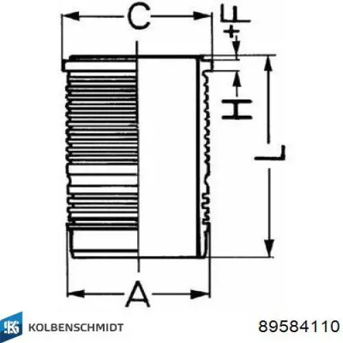 Гильза поршневая 5105873000 Yenmak