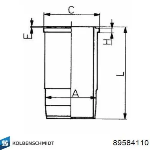 Купить 5873000 Yenmak Гильза поршневая