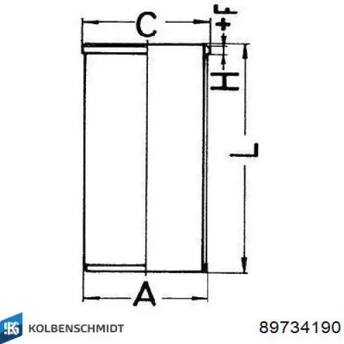 Гильза поршневая Kolbenschmidt 89734190 цена, от 40.60 USD