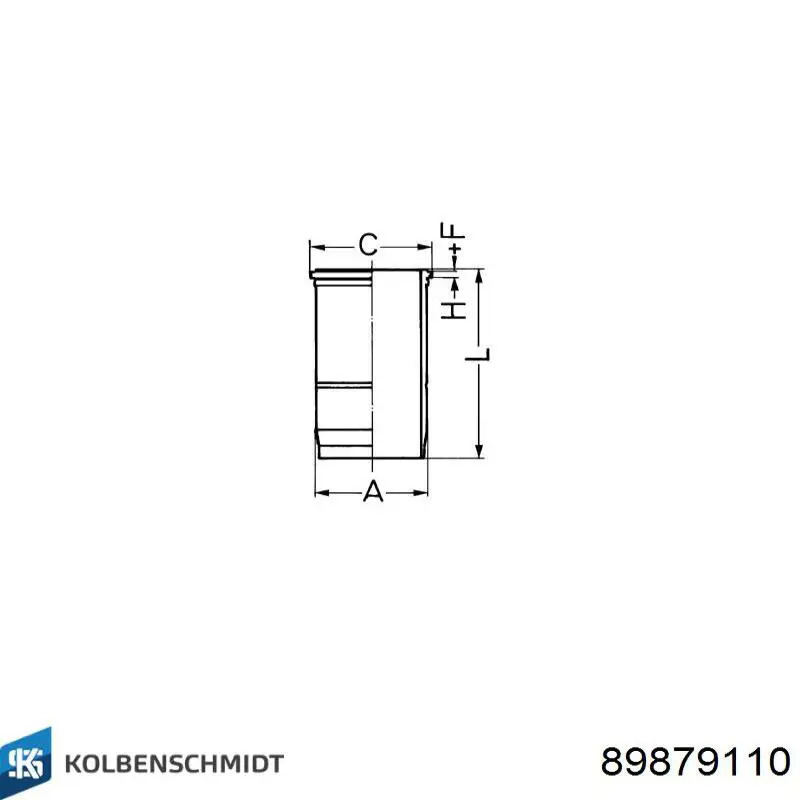 89879110 Kolbenschmidt Поршневая гильза