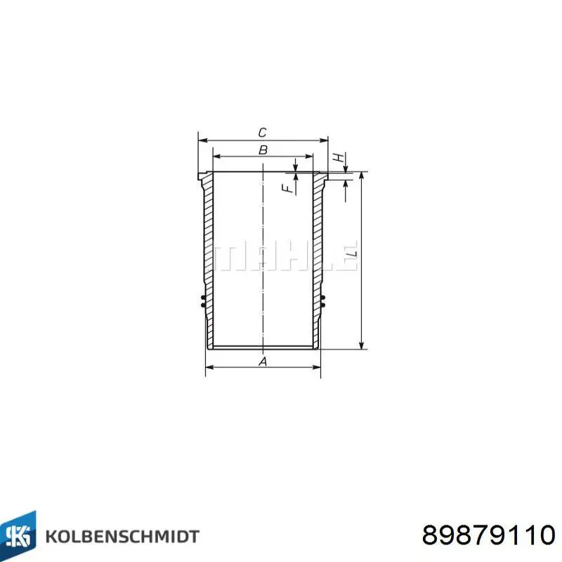Гильза поршневая Kolbenschmidt 89879110 цена, от 121.24 USD