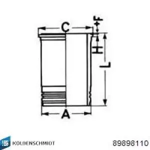 Купить 89898110 Kolbenschmidt Гильза поршневая