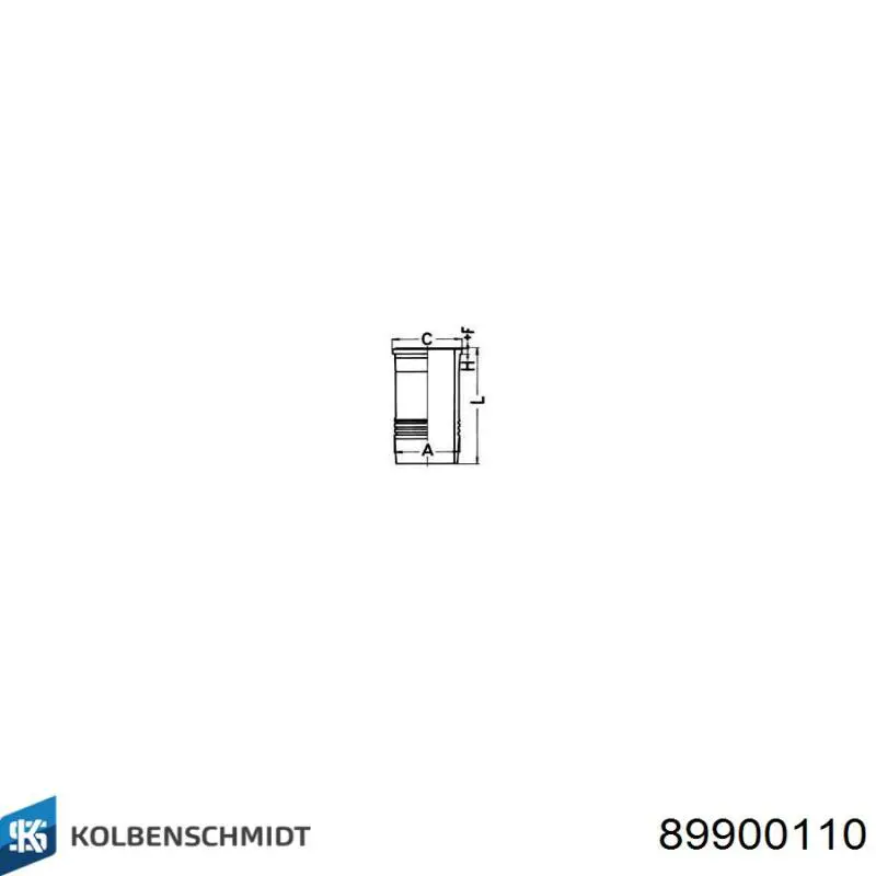 Гильза поршневая 89900110 Kolbenschmidt