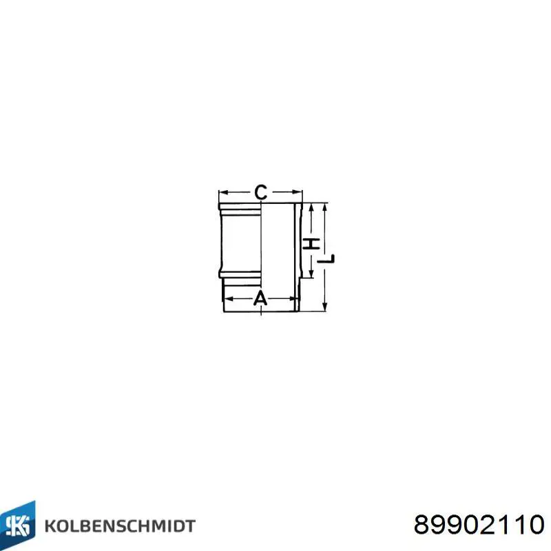 Гильза поршневая 101WN1600 Mahle Original