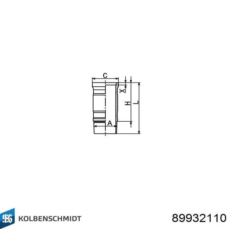 Купить 89932110 Kolbenschmidt Гильза поршневая