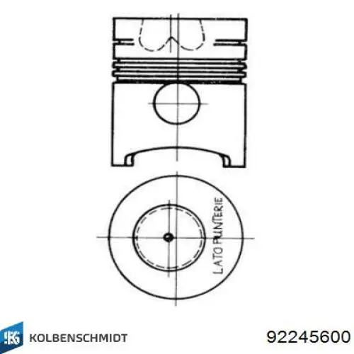 Поршень в сборе Kolbenschmidt 92245600 цена, от 326.58 USD