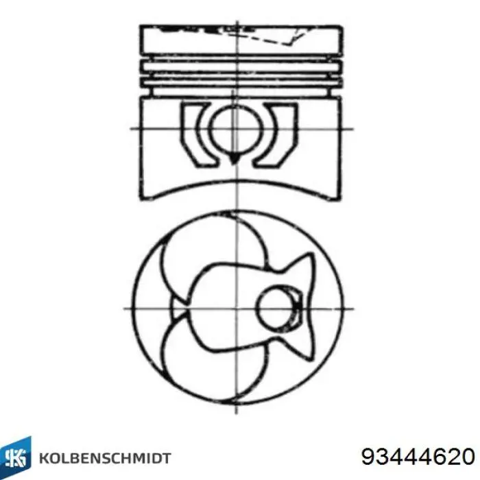 Купить 93444620 Kolbenschmidt Поршень в сборе