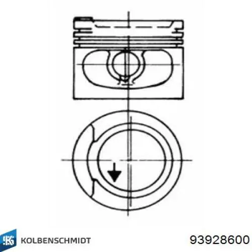 Поршень на 1 цилиндр INF100650 InA-For